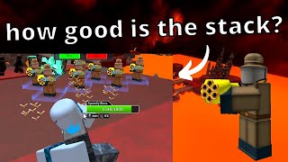 How good is swarmer's stacked attack | Tower defense simulator