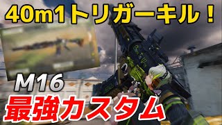 【codモバイル】40m1トリガーキル!!アプデで強化されたAR『M16』の最強カスタムを紹介します！