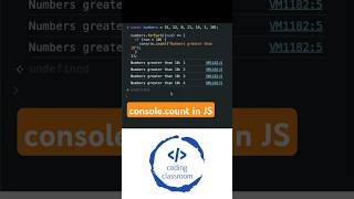 Count with console.count Like a Pro! 🔢 #classess #coding #javascript