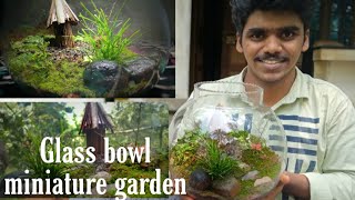 How to make simple terrarium / ഗ്ലാസ്‌ ബൗളിൽ അത്ഭുത ലോകം