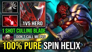 100% PURE HELIX SPIN Unkillable Hyper Offlane 1 Shot Culling Blade Overpower Axe Dota 2