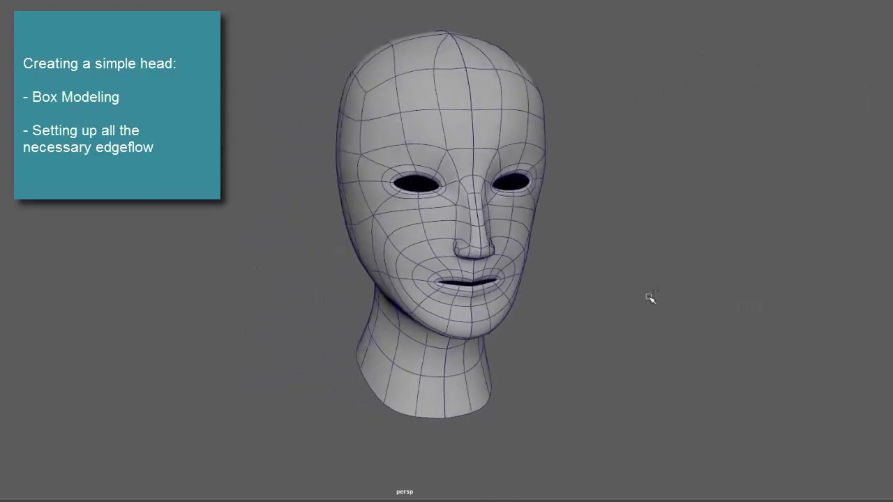 Maya: Modeling A Simple Head - YouTube