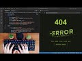ASMR Programming - Coding Cyberpunk 404 Page - No Talking