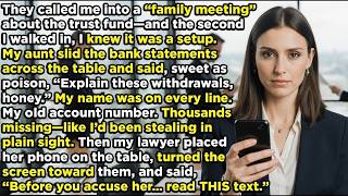 They Accused Me of Stealing the Trust Fund—Until My Lawyer Showed ONE Text Message…