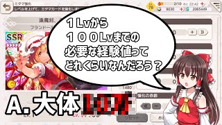 今日の（大体）１０秒ダンカグ　８７日目～意外と知らない経験値～