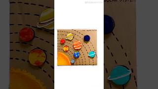 Solar System Cardboard DIY Puzzle #space #spacelover #schoolproject