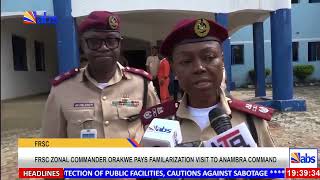 FRSC Zonal Commander, Orakwe Pays Familarization Visit To Anambra Sector Command