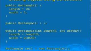Java Lesson 30 - Classes 01 - 01 Creating Objects