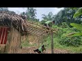 A 17-year-old single mother built a new house and completed the kitchen roof.