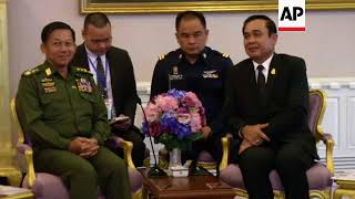 Myanmar Army chief holds talks with Thai PM