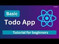 Todo app for beginners | Basic react js app tutorial | Javascript