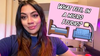 Las Vegas MICRO STUDIO | What can you fit inside a 175 SQ.FT micro studio apartment! (SUPER TINY)