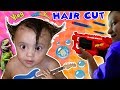 Shawn's 1st Haircut ♪ FUNNY FAILS Rock N Roll Baby FUNnel Vlog