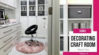 DIY Small IKEA Craft Room Makeover Ideas - Room Tour | Episode 5