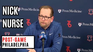 Post Game Interview Nick Nurse After 76ers LOSS VS Jazz 120-109