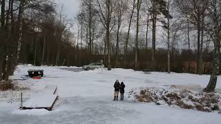 Flying the DJI Spark Drone in Sweden Cinematic video in winter landscape!