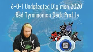 UNDEFEATED 6-0-1 DIGIMON TCG 2020 RED TYRANNOMON DECK PROFILE feat. DannyOHKOs