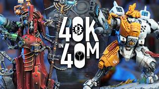Shields Must Hold! T'au vs Adeptus Mechanicus. Warhammer 40k in 40m Battle Report