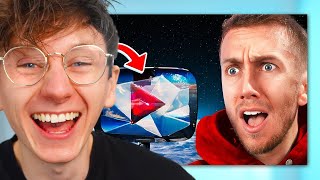 Reacting to Miniminter Reacting to Me Sending MrBeast's Playbutton into Space