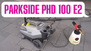 Parkside PHD 100 E2 test, with MJJC Foam Cannon Pro 2.0 and Dunking Biscuit Velvet shampoo