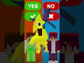 The 'YES' or 'NO' CHALLENGE p8 || MINECRAFT YELLOW RAINBOW FRIENDS @SauRiengTV @Sinhto.hachitv