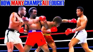 How Many Champions Did Muhammad Ali Fight?