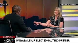 Reaction to election of Panyaza Lesufi as Gauteng Premier: Rebone Tau