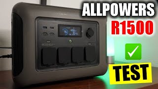 ALLPOWERS R1500 POWER STATION : STATION ÉLECTRIQUE PORTABLE 1800W POUR TOUTES LES SITUATIONS 2025