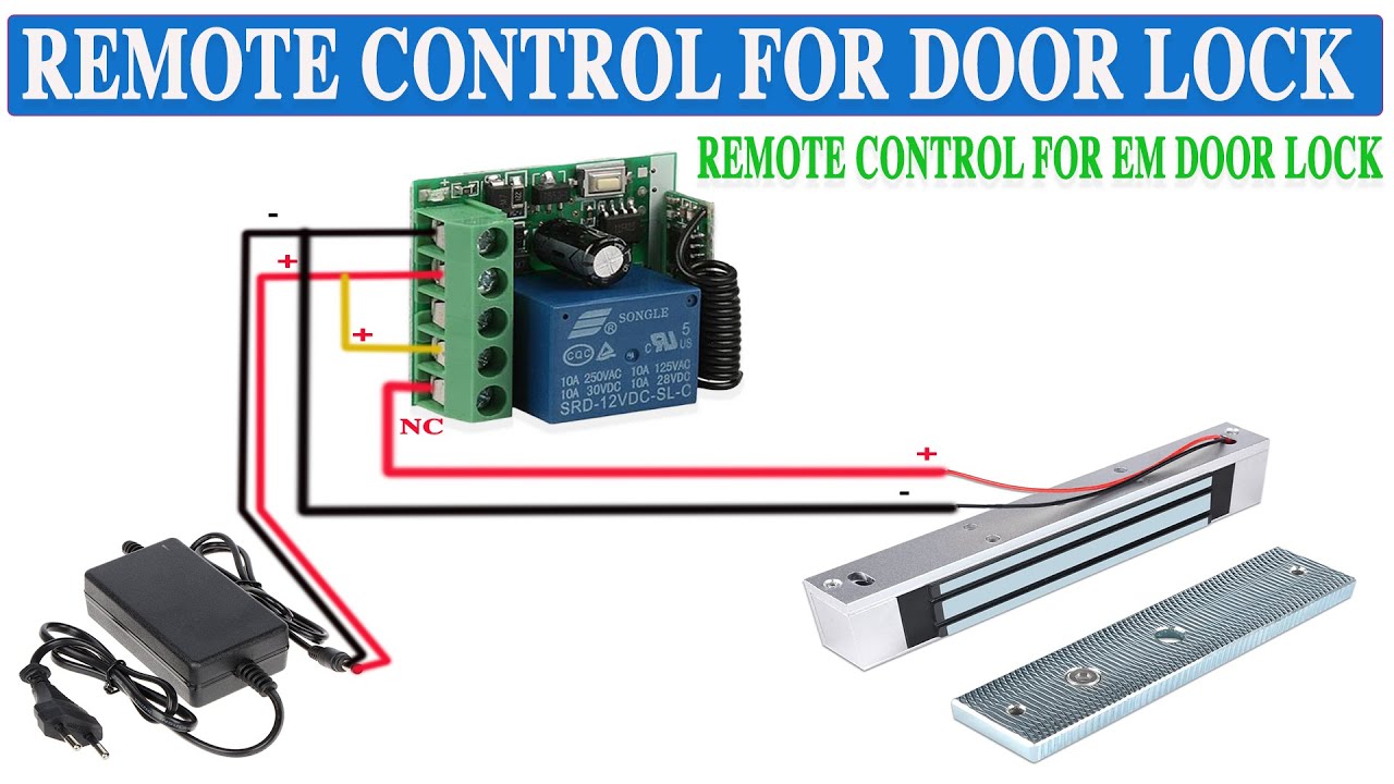 Em Electronic Door Lock Remote Control Using Wireless 56 Off