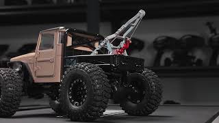 INJORA Tow Truck Crane Kit & Waterproof INJS2065-360 7KG Winch Servo for 1/18 TRX4M #injora #rccars