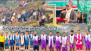 Football match hernu gako 😁//Singalila New year cup 2025🤍⚽//Namla//Housi jhandai paryo😱😄