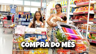 COMPRA DO MÊS | ESTÁ TUDO MUITO CARO | VALOR PARA FAMÍLIA DE 7 PESSOAS