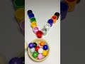 Satisfying colorful wooden balls sorter ASMR#reverse#oddlysatisfying⭐️🌟