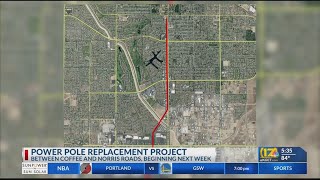 PG&E to replace power poles in Northwest Bakersfield