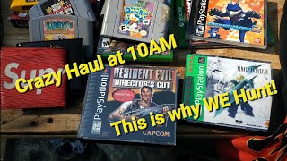 I TOOK All His GAMES!! Live Retro Video Game Hunting #fleamarket #gaming #retrogaming