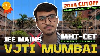 VJTI Mumbai | Official Branch \u0026 Categories wise Cutoff | Top Colleges in Mumbai | MHT-CET 2025