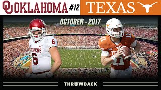 Baker Delivers in His Final Red River Rivalry Game! (#12 Oklahoma vs. Texas, 201