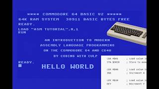 Modern Assembly Language Programming on the C64: Part 1