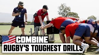 Americans attempt rugby’s TOUGHEST drills