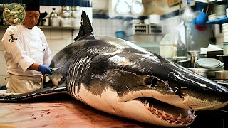 Explore Japanese cuisine, How to prepare Shark for Sashimi by a Japanese chef - Emison Newman