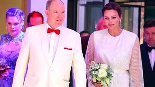 Charlene Of Monaco And Albert Look Glamorous As A Bride And Groom At A Glamorous Event In Monaco