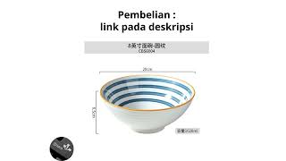 Mangkuk Besar Model Season Jepang Bowl Hand Painted Japanese 8 INCH