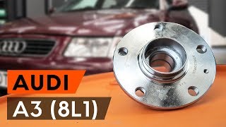 Hvordan udskiftes hjullager bag og hjulnav on AUDI A3 1 (8L1) [TUTORIAL AUTODOC]