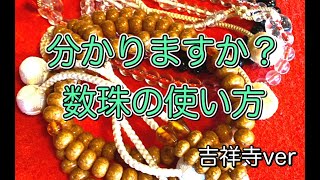 【数珠の使い方　吉祥寺ver】高野山真言宗秋山不動尊高根山吉祥寺