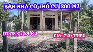 TẬP 1278:[ĐÃ BÁN]BÁN NHÀ CÓ THỔ CƯ 12,5x24M2,GIÁ:720TRIỆU,GẦN KHU TIỆN ÍCH