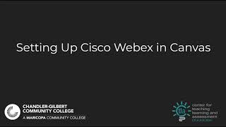 Webex Canvas Integration