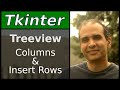 Tkinter - Treeview Create Columns and Insert rows