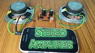 Simplest stereo amplifier | Dual output