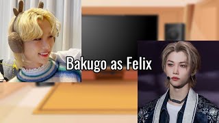 MHA react to Bakugo as Lee Felix (AU DESCRIPTION)