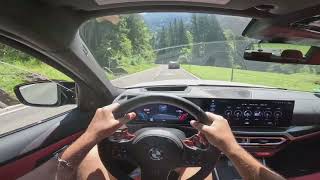 2024 BMW M3 POV Driving in Switzerland - Susten pass